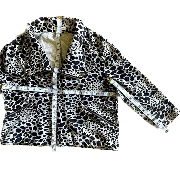 John Paul Richard - Holstein Print Zip Up Jacket Size XL - Picture 3 of 5